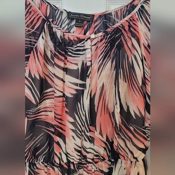 Fall Flowy Dress Colorful Pink - Picture 2 of 8